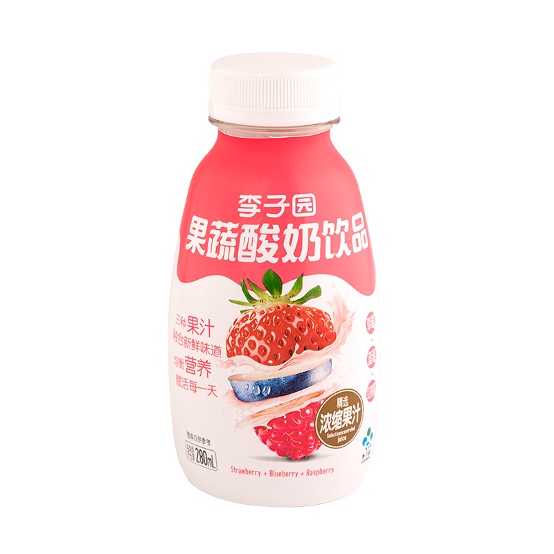 果蔬酸奶饮品，单瓶净含量280ml