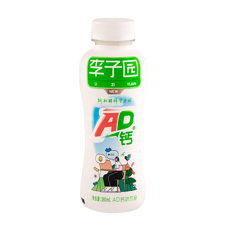 AD钙奶饮品，单瓶净含量380ml